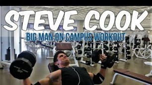 'Hardgainers 2 - Episode 3 - Steve Cook Big Man On Campus Workout - Chest, Triceps, Abs'