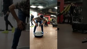 'Bosu ball exercises , quads stability and legs workout.'