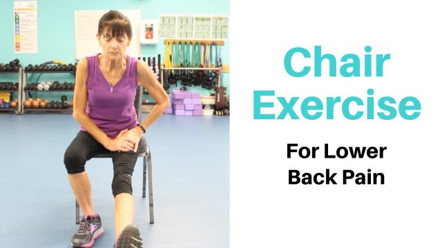 'Chair Exercise For Low Back Pain'