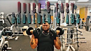 'SHOULDER & ABS | QUICK & EASY TUNE UP! | FULL WORKOUT'