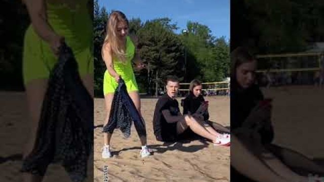 'Super Russian fitness girl prank hilarious  reaction videoo tiktok'