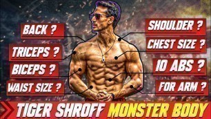 'Tiger Shroff Body Transformation | Tiger Shroff Workout | Biceps | Chest | Waist | Bodybuilding'