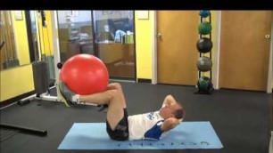 'Stability Ball Exercises: Episode 2 -  Stability Ball Hold Crunch'