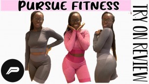 'PURSUE FITNESS TRY ON REVIEW | SEAMLESS COLLECTION | VLOGMAS 2020'