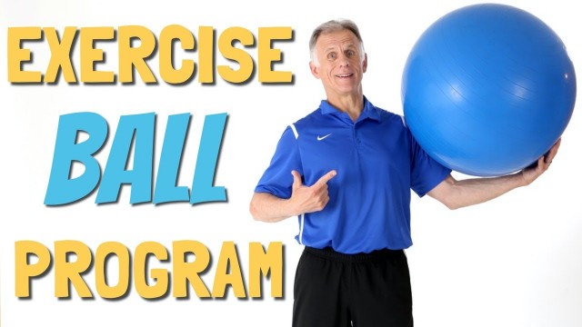 'Best Full Body 10 Min Exercise Ball Program. Follow Along'