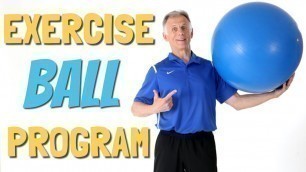 'Best Full Body 10 Min Exercise Ball Program. Follow Along'