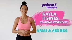'Kayla Itsines arms & abs at-home BBG workout'