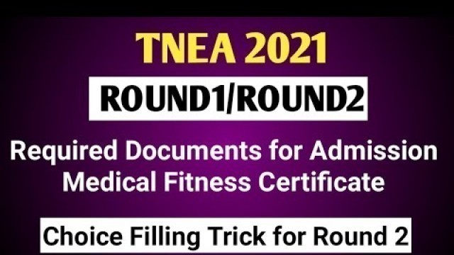 'TNEA|2021|Round1|Required|Documents|Round2|Choice Filling|Tricks|Vincent|maths|'