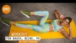 'Workout für Bauch, Beine, Po | #fitmitfranzi | DAK-Gesundheit'