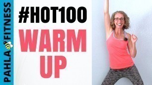 '5 Minute Low Impact WARM UP | #HOT100 Dynamic Stretching without Jumping BEFORE Your Workout'