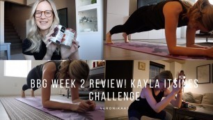 'BBG Week 2 Review / Kayla Itsines Challenge / Fitness Challenge/ Home workout without equipment!'