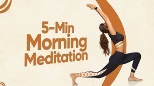 '5-Minute of Morning Meditation | Shilpa Shetty Yoga Videos'