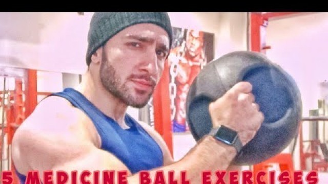 '5 Medicine Ball Exercises | At Home Workout |Bazil Firdous'