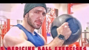 '5 Medicine Ball Exercises | At Home Workout |Bazil Firdous'