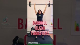 'Basics of Thrusters #barbell #exercise #fitness #weights #gym #fun #shorts #short #tiktok #instagram'