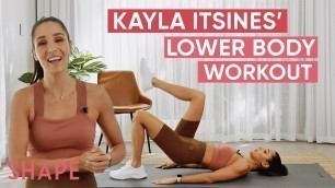 'Kayla Itsines x Shape US Showcases Her Low-Impact Lower Body Workout Routine | SHAPE'