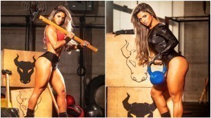 'Brazilian Fitness Model Aline Barreto Booty Workout Motivation'