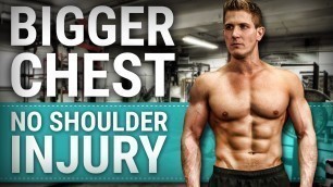 'Build A Bigger Chest Without The Shoulder Injury! DUMBBELL CHEST FLY'