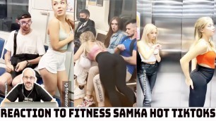 'Reaction to Super Fit Girl From Russia @Fitness samka Tiktok Videos | Hot Girl Tiktok Prank Videos'
