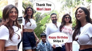 'Shilpa Shetty Birthday 2019 Celebration With Family At Bandra Restaurant'