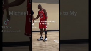 'Michael Jordan came to my LA Fitness! #michaeljordan #nba #basketball #ballislife #shorts #viral'