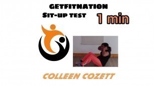 'Sit-up test 1 min- GetFit with Colleen Cozett 