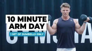 '10 MINUTE ARM WORKOUT WITH DUMBBELLS | Steve Cook'