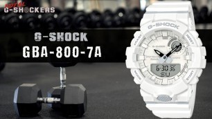 'Casio G-SHOCK GBA800-7A White Step Tracker | G Shock G-SQUAD Top 10 Bluetooth Watch Review'
