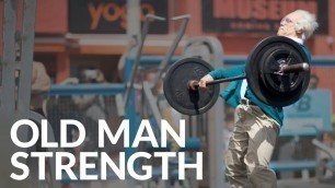 'Old Man Strength At Muscle Beach'