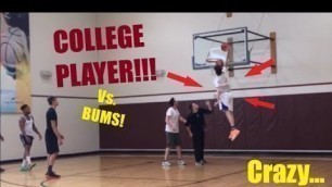 'JUCO Player DESTROYS BUMS at LA FITNESS!!'