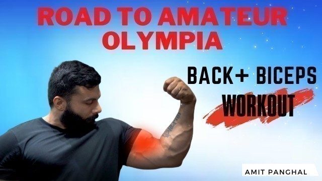 'Back & Biceps Workout | Road To Olympia  | Panghal Fitness'