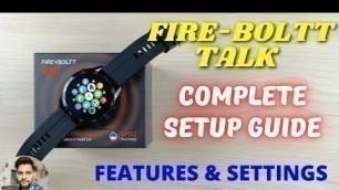 'Fire-Boltt Talk Smartwatch Complete Setup Guide'
