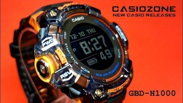 'Casio G-SHOCK GBD-H1000-1A4 Heart rate GPS Bluetooth smart watch 2021'