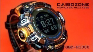 'Casio G-SHOCK GBD-H1000-1A4 Heart rate GPS Bluetooth smart watch 2021'