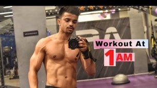 'Training Chest  at 1 am in the Gym | Anytime fitness Gym lucknow'