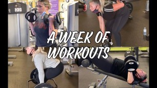 'Full Week of Workouts | Gym Motivation | Brittany Jaclynn'