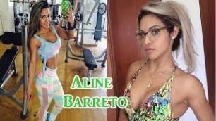 'Aline Barreto Brazilian Fitness Girl / Full Workout & All Exercises'