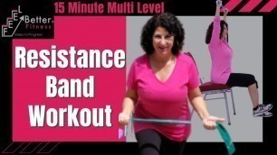 'Resistance Band Workouts for Beginners - Resistance Band Workout No Floor'