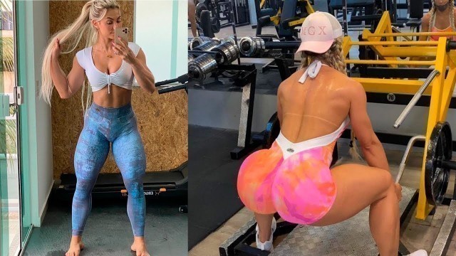 'Brazilian fitness model has an incredible body doing workouts like this'