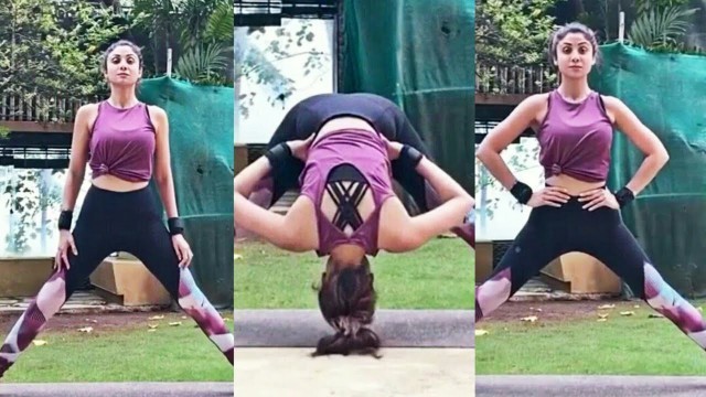 'Shilpa Shetty Yogasan And Stretching Exercise Video | Shilpa Shetty Yoga'