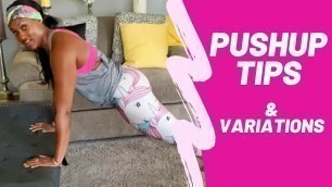 'How to do a Pushup ( Tips & Variations)- Brittany Noelle Fitness'