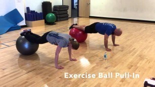 'Exercise Ball Pull-in'