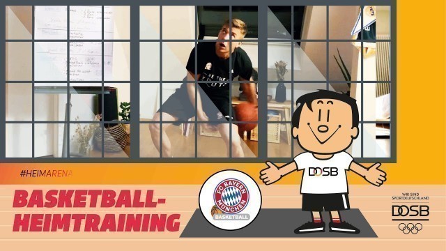 'Fitnessübungen für Zuhause - mit Basketballer Steffen Hamann | #HeimArena'