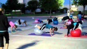 'Awesome Exercise BALL Day at Texas Fit Chicks Bootcamp!!'