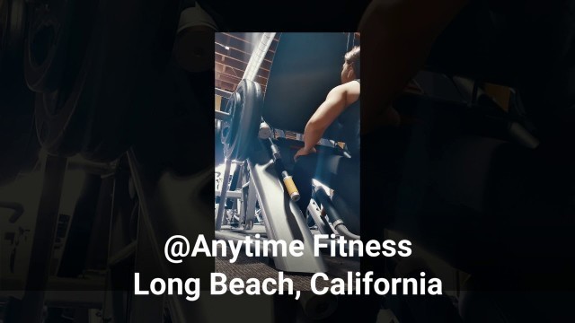 'Leg workout at Anytime Fitness Long Beach, CA'
