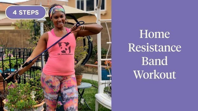 'Resistance Band Workout at Home- Brittany Noelle Fitness'