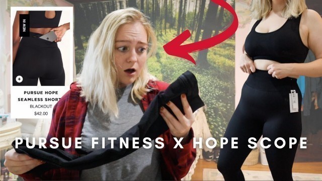 'HOPE SCOPE ACTIVE WEAR REVIEW | Honest Review & Try On of Pursue Fitness x Hope Scope'
