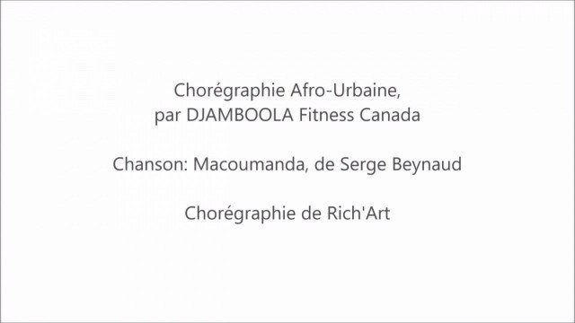 'Serge Beynaud Ft. Djamboola Fitness Inc. - Macoumanda - Chorégraphie'