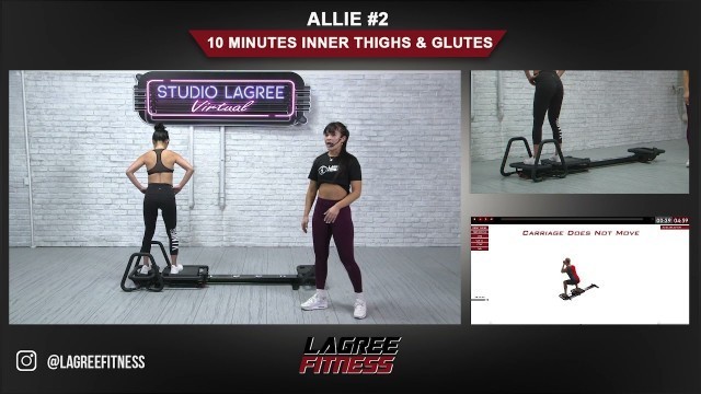 'Lagree Microformer 10 minute inner thigh and glutes workout'