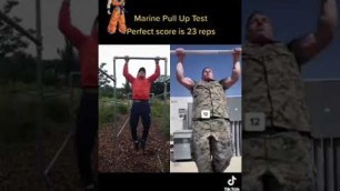 'Pull Ups Marine Force Fitness Test | Perfect Score #shorts #fitness'